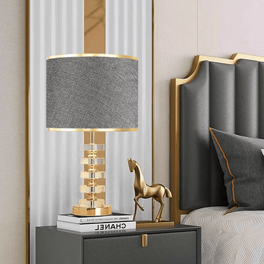 Luxury Crystal Pillar Table Lamp