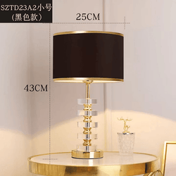 Luxury Crystal Pillar Table Lamp