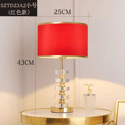 Luxury Crystal Pillar Table Lamp