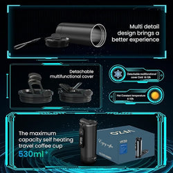 VFZO Smart Self-Heating Coffee Mug & Wireless Charging Station