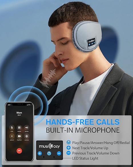 MUSICOZY Bluetooth Earmuff Headphones