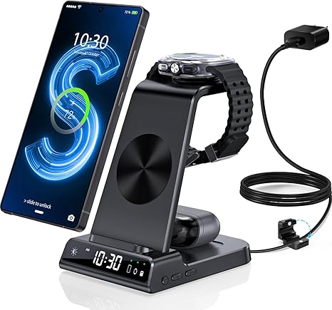 Ultimate 3-in-1 Wireless Charging Station for Samsung Galaxy