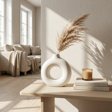 Nordic Ceramic Vase – Minimal Luxury Home Decor