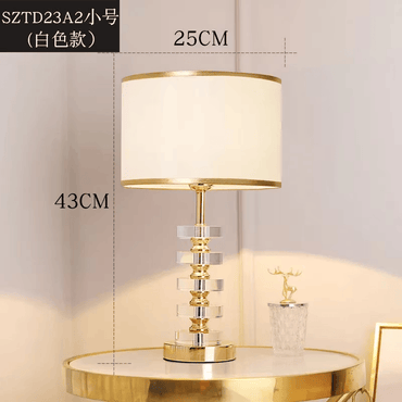 Luxury Crystal Pillar Table Lamp