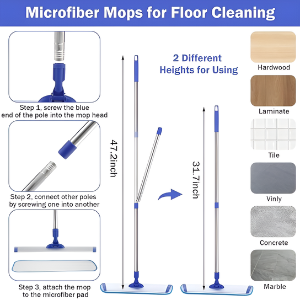 360° Spray Flat Mop – Easy Wet & Dry Floor Cleaner