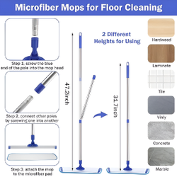 360° Spray Flat Mop – Easy Wet & Dry Floor Cleaner