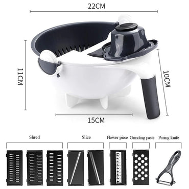 9-in-1 Multifunction Vegetable Cutter & Slicer